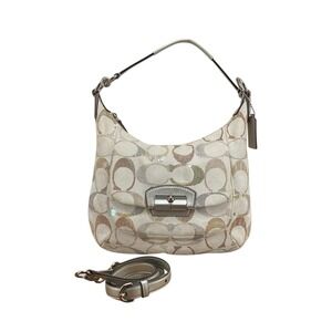 Coach Kristin Signature Sequin Hobo 19340 Crossbody Shoulder Bag